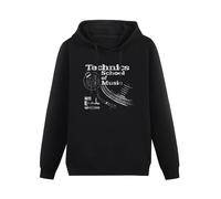CHUNWANG Men's Heavyweight Hooded Technics Hoodies Men Hoody Long Sleeve Pullover Sweatshirt with Drawing Pocket Size XXL