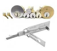 ChunXin SS001 Pro Decoder Chiave in Acciaio Inox, Decoder Chiave per Grimaldello 2 in 1, Decoder Chiave Maestro, Lettore Chiave Auto in Acciaio Inox, Kit di Sblocco per Principianti, Decoder per