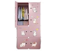 CHUNXVLI Armadio Per Spogliatoio Armadio Combinato Robusto Organizzatore Di Stoccaggio Cubo Plastica Vestiti In Piedi Camera Da Letto Casa Organizzazione(76 * 37 * 147cm)