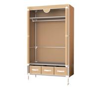 CHUNXVLI Armadio Per Spogliatoio Armadio Guardaroba Semplice Con Cerniera Ripiani For Aste Sospese For Di Copertura For Camera Da Letto Organizzazione(Coffee,90x45x170cm)