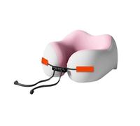 CHUNXVLI Cuscino Aereo Confortevole Cuscino Cervicale A Forma di U con Supporto A Tre Punti, Pisolino da Viaggio Portatile Treno Auto(Pink)
