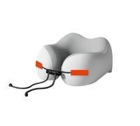 CHUNXVLI Cuscino Aereo Confortevole Cuscino Cervicale A Forma di U con Supporto A Tre Punti, Pisolino da Viaggio Portatile Treno Auto(Grey)