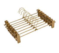 CHUNXVLI Grucce per Vestiti Camicia Gruccia for Pantaloni con Clip, Regolabile, Antiscivolo, for Cappotti, Gonne(40pcs)