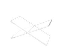CHUNXVLI Leggio per Libri di Cucina Scaffale for Lettura in Acrilico Scaffale for Riviste Scaffale for Foto da Tavolo Espositore A Forma di X Supporto per Ricette(Transparent,31cm)