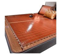 CHUNXVLI Materassino Estivo per Clima Caldo Materassino Estivo in bambù, Pieghevole, Arrotolabile, Traspirante, Fresco Arredamento(1.2 * 1.95M)