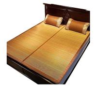 CHUNXVLI Materassino Estivo per Clima Caldo Tappetino in bambù Materassino per Il Raffreddamento Estivo Materasso in Rattan Liscio Pieghevole A Doppia Faccia Arredamento(1.35 * 1.9m/4.4 * 6.2ft)