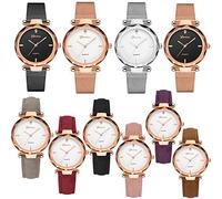 CHUOZI 10 Pack All'ingrosso Orologi Da Donna Classico Affari Rosa In Acciaio Inox Strass Intarsiato Orologi Da Polso Ginevra relogio
