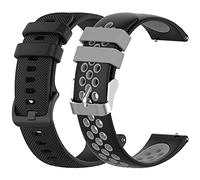 CHUOZI Cinturini compatibili con cinturini Amazfit Bip/Bip Lite/Bip U/Bip S, cinturino di ricambio in morbido silicone a sgancio rapido per Amazfit GTS/GTS 2/GTS 2 Mini/GTR 42 mm (nero grigio)