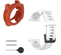 CHUOZI Cinturino con custodia compatibile con Garmin Instinct per donne e uomini, custodia protettiva in morbido silicone per Garmin Instinct Tide/Tactical/Dual/Solar/Power/Esports Watch