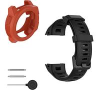CHUOZI Cinturino con custodia compatibile con Garmin Instinct per donne e uomini, custodia protettiva in morbido silicone per Garmin Instinct Tide/Tactical/Dual/Solar/Power/Esports Watch