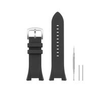 CHUOZI Cinturino di ricambio compatibile con orologio Armani da 32 mm, in morbida gomma siliconica per Exchange AX Series AX1040 AX1041 AX1042 AX1050 AX1067 AX1068 AX1070 AX1084 AX1089 AX1090, nero
