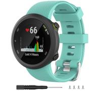 CHUOZI Cinturino di ricambio in silicone compatibile con Garmin Forerunner 45, colore nero