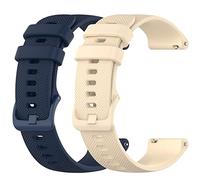 CHUOZI Cinturino di ricambio per orologio Timex Expedition, cinturino da polso in morbido silicone da 20 mm, per Timex Expedition/Weekender, accessori da donna e uomo (blu beige)