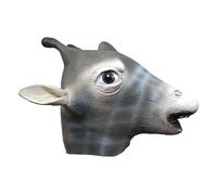 CHUOZI Maschera a testa di giraffa per feste di Halloween, maschere integrali, in lattice, per cosplay, travestimenti