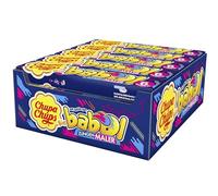 Chupa Chups Big Babol, Gomma da Masticare Tongue Painter, Espositore da Banco con 20 Stick, Gusto Lampone Blu, 27,6g x 20