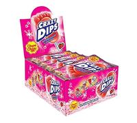 Chupa Chups Crazy Dips Fragola - Lollipop + Popping Candy - Lecca Lecca Piede