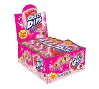 Chupa Chups Crazy Dips Lecca Lecca Piedini Popping Gusto Fragola 25 pz x 14 gr
