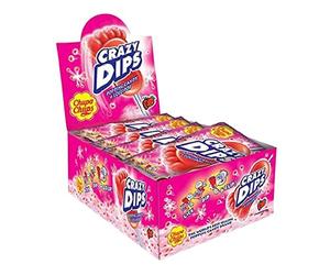 Chupa Chups Crazy Dips Lecca Lecca Piedini Popping Gusto Fragola 25 pz x 14 gr