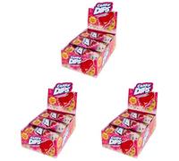 Chupa Chups Crazy Dips, Lollipop, Gusto Fragola, Confezione da 72 Bustine con Lecca Lecca, Lollipop con Polvere Effervescente e Scoppiettante