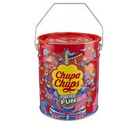 Chupa Chups Latta, Lollipop, Gusti Assortiti, Fragola, Panna Fragola, Vaniglia, Cola, Lampone, Ciliegia, Arancia, Confezione da 150 Lecca Lecca Monoporzione, Ottimo come Idea Regalo, per Compleanni