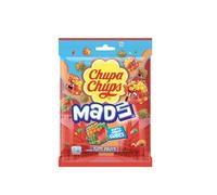 Chupa Chups Mads Fruit 115g, Sacchetto di caramelle alla frutta, caramelle cubiche croccanti con ripieno morbido, ideali da condividere
