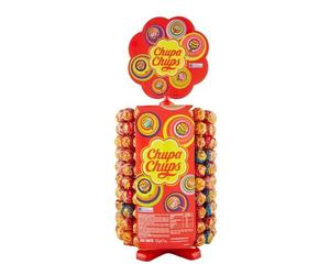 CHUPA CHUPS RUOTA 200 PZ. ESPOSITORE Lecca Lecca ORIGINALI Gusti Assortiti Party