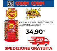 Chupa Chups Ruota The Best Lecca Lecca Frutti Assortiti da 200 Pezzi