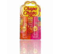 Chupa Chups Set Balsamo Per Le Labbra Arancia e Fragola 2Pz