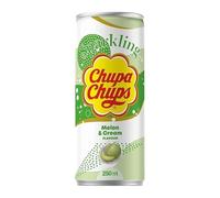 Chupa Chups Sparkling 4 o 8 Lattine da 250 ml Gusto Melone&Panna (8)