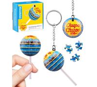 Chupa Chups X PieceRelax 3D Puzzle Portachiavi 24 pezzi in plastica per adulti - Chups My Flavor - Cola - Portachiavi portatile, accessori, ciondoli per borse, ciondoli per borse, regali unici per gli