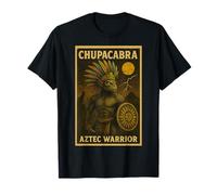 Chupacabra Aztec Warrior; Arte Vintage Maglietta