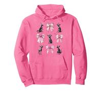 Chupacabra Cryptid Cryptozoology Girl Coquette Bow Rosa Felpa con Cappuccio