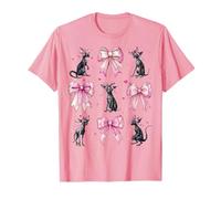 Chupacabra Cryptid Cryptozoology Girl Coquette Bow Rosa Maglietta