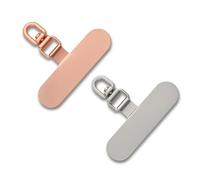 CHUQING Catena per telefono cellulare cuscinetto universale 2 pezzi cerotto per telefono cellulare Rosa e argento