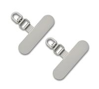 CHUQING Cinturino universale per cellulare per cellulare, 2 pezzi, grigio argento