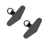 CHUQING Cordoncino Universale per Cellulare Patch per Cellulare Cordoncino Universale per Telefono Pad per Cordoncino per Telefono, 2 Pezzi, Nero., 1,5 x 4,8 cm