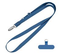 CHUQING Crossbody Strap Phone Lanyard Cordino regolabile blu cellulare universale per cellulare da appendere blu reale, M, Poliestere
