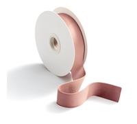 CHUQING Nastro di Velluto Nastro di Seta per Regalo Rosa Antico