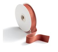 CHUQING Nastro di Velluto Nastro di Seta per Regalo Terracotta