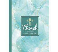 Church Donation Log-Book: Church Donation record book for small Church to record and track Charitable donations to your church | Ideal for Charities, ... |Cute mint marble watercolor cover Designs