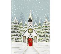 `Church In Snowfall Small Boxed Holiday Cards (20 Cards, 21 Self-Se... ACC NUOVO