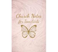 Church Note Taking Journal for Teen Girls: Pink Marble Structured Sermon Notebook for Christian Youth and Woman of God