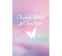 Church Note Taking Journal for Teen Girls: Purple, Pastel Structured Sermon Notebook for Christian Youth and Woman of God