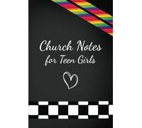 Church Note Taking Journal for Teen Girls: Rainbow, Checkerboard Structured Sermon Notebook for Christian Youth and Women of God