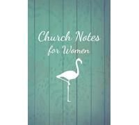 Church Note Taking Journal: Teal, Summer Structured Sermon Notebook for Woman of Christ