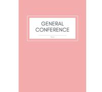 Church of Jesus Christ of LDS General Conference Notebook Study Journal Youth Missionary Gift Light pink blush cover: Latter Day Saints mormon gospel talk spiritual impressions book