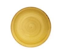 Churchill 393590 Stonecast Piatto Piano, Porcellana, Must Yellow, cm 26