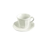 CHURCHILL 7790159 6 Tazze Caffè con Piatto Earthenware Arctic White