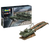 Revell Kit 1:76-Churchill A.V.R.E. Tanker, Colore Non Verniciato, 03297