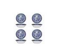 Churchill Ciotola per pasta di salice blu da 9 pollici, set da 4, prodotta in Inghilterra